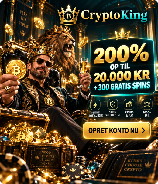 CryptoKing registrering med velkomstbonus